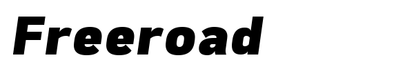 Freeroad font preview